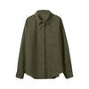 Women's Casual Solid Color Lapel Long Sleeve Corduroy  Jacket