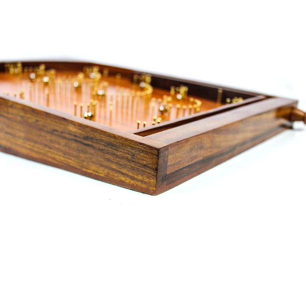 Багатель Традиционная Деревянная Настольная Игра Пинбол Ручной Работы | Эксклюзивный Детский Декор и Подарки (Набор из 2)