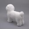 Lifelike Puppy Stuffed Animal Interactive Companion Decoration Simulation White Dog Plush Toy for