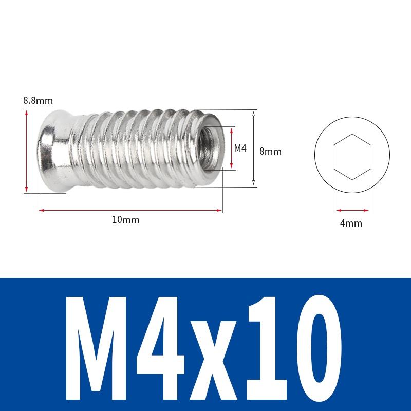 M4 M5 M6 M8 Нержавеющая сталь 304 Врезные гайки с шестигранным шлицем с резьбой для деревянной мебели