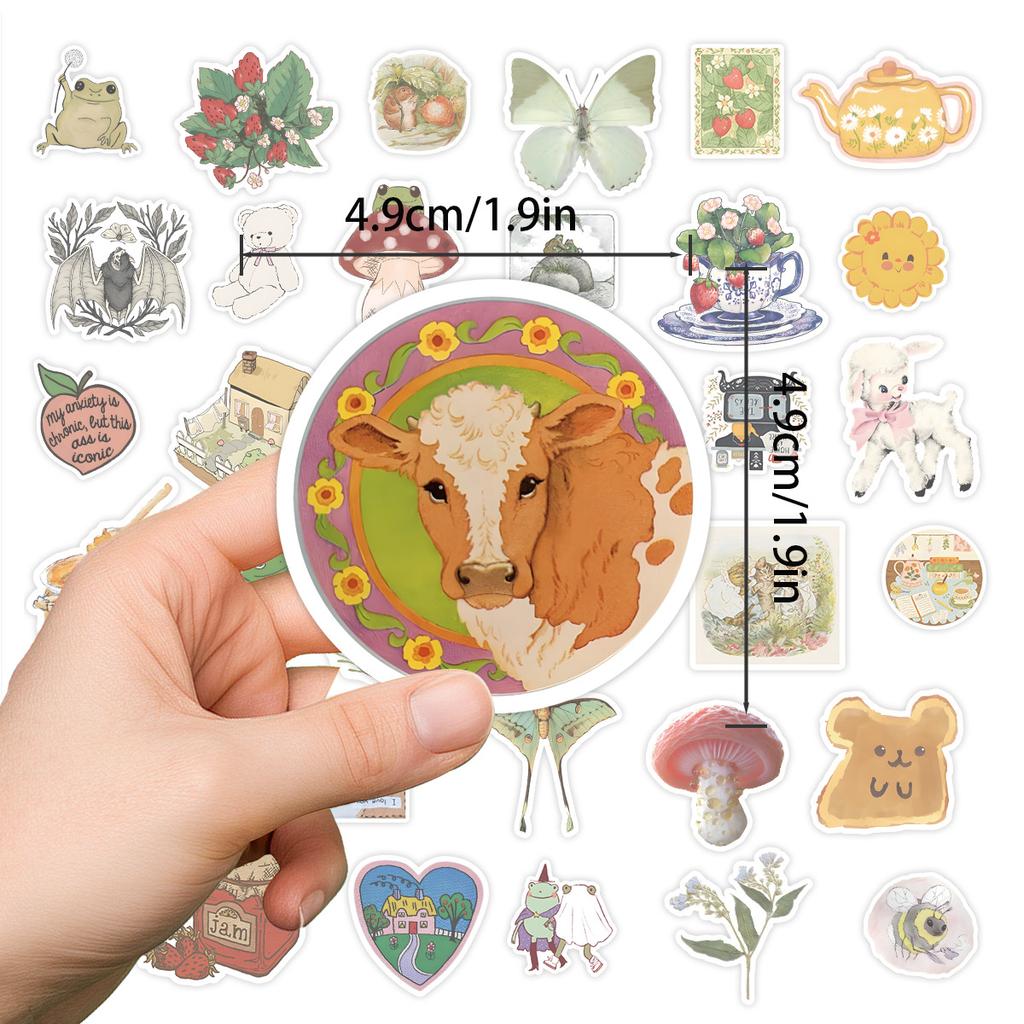 100 Cute Feng Shui Color Fairy Tale Graffiti Stickers Children's Stickers Waterproof Decorative Stickers