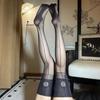 M XL Чулочно-носочные изделия с Cuban Heel, со швом сзади, 8D, Ультратонкие, Прозрачные, До бедра, Женское сексуальное нижнее белье, С розничной упаковкой