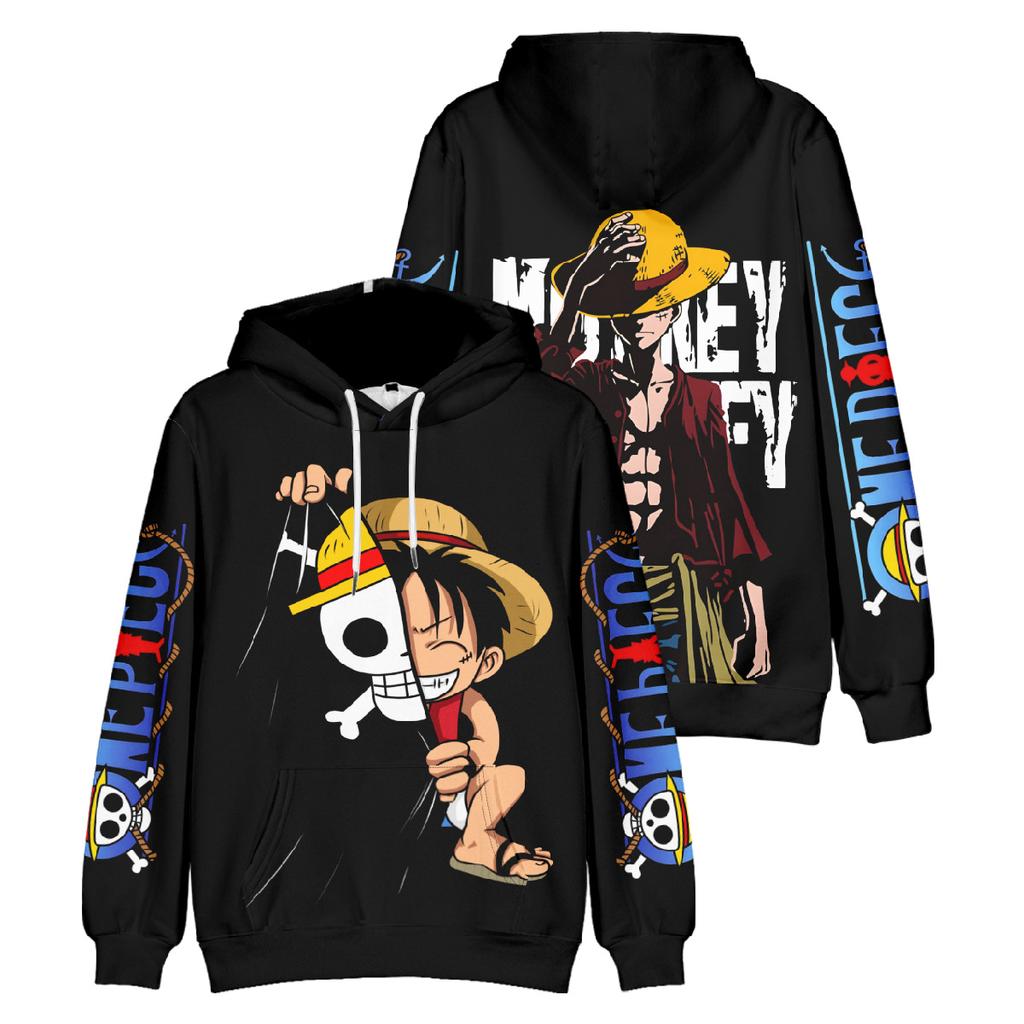 ONE PIECE Anime Men Women Monkey D. Luffy Hoodies Autumn Casual Pullover Sweats Hoodie Fashion Hip Hop Sweatshirt Clothes