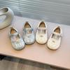Маленькие кожаные туфли для девочек весна и лето 2025 новые детские туфли Doudou на мягкой подошве весна и осень маленькая девочка маленький ароматный ветер принц