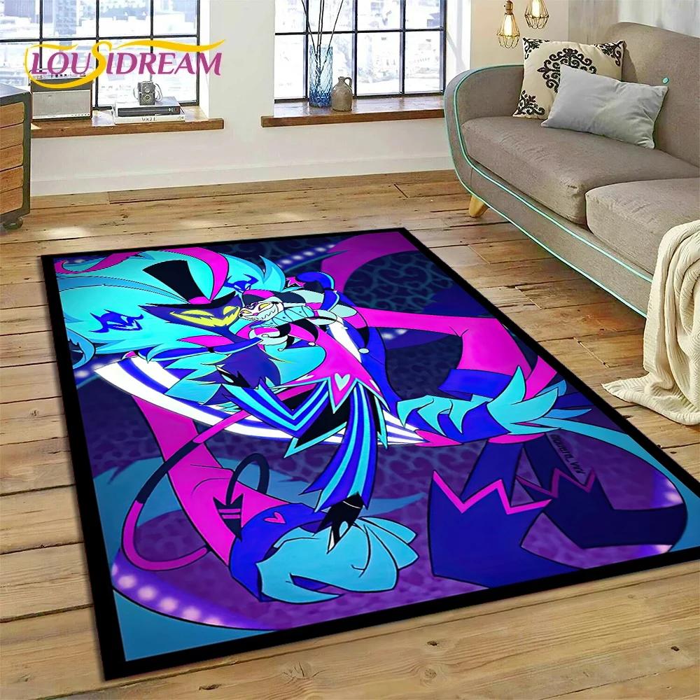 Мультфильм H-Helluva Boss Blitzo H-Hazbin Hotel Ковер для спальни Гостиная Домашний диван Украшение, детский большой декоративный напольный коврик