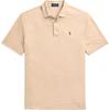 Polo SS24 Классическая однотонная футболка-поло с вышивкой маленькой лошади Прямой крой Короткий рукав Мужские топы Верблюжий MNPOKNI1N822905-260