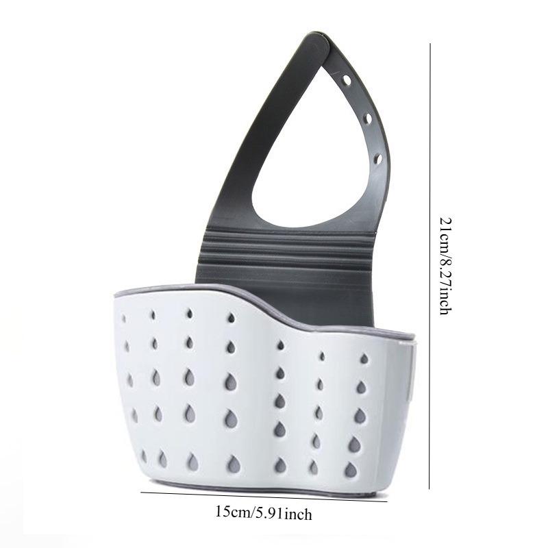Kitchen Sink Holder Hanging Drain Basket Adjustable Soap Sponge Shelf Organizer Bathroom Faucet Holder Rack Kitchen Accessories