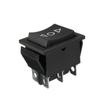 1pcs 3-Position on-off-On Boat Rocker Switch 6-Pin Double Pole DPDT 10A 250V Plastic Black Switch Universal Car Interior Parts