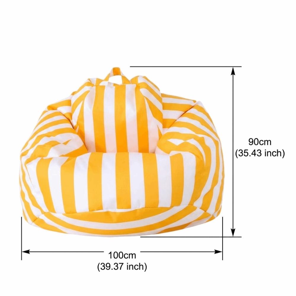 Waterproof Fabric Bean Bag Chair Sun Resistant Floor Cushion Comfortable Lazy Lounger Sofa Garden