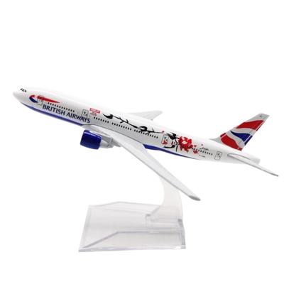 Масштаб 1/400 Модель самолета B777 16 см British Plum Blossom 777 Airways Металлическая модель самолета Литье под давлением Самолетная игрушка для мальчиков