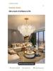European Style Glass Chandelier for Luxury Living Room or Bedroom Decor