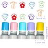 5Pcs/Set Round Emotional Expression Stamp French French Seal  Encourage Students
