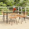 VidaXL 5pcs Garden Dining Set Woven Resin, Patio Set, Garden Bistro Set, Dining Set 3157848