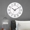 8-дюймовые трехмерные настенные часы стильные и простые стерео цифры точность времени хода для офиса спальни ванной