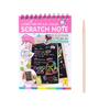 Kids Rainbow Colorful Scratch Art Kit Drawing Painting Paper Notebook with Drawing Stick Gift