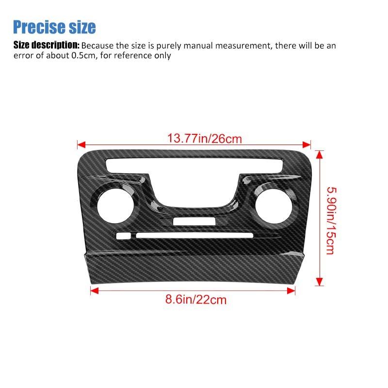 ABS Air Conditioning Control Panel Decoration Protective Cover Sticker Fit For Dodge Charger 2011-2014 Interior Accessories
