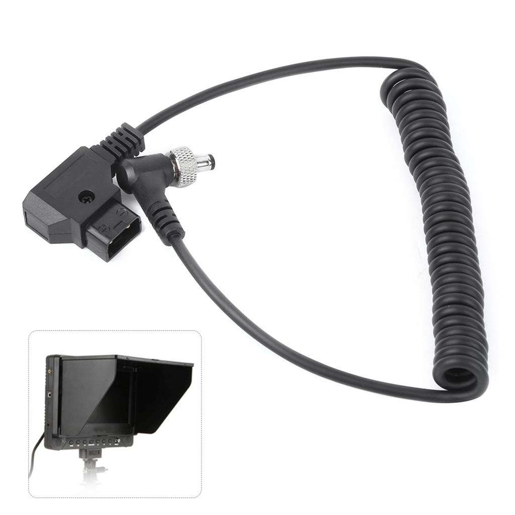 D‑TAP Plug to DC Port DC Monitor Supply Cable Plastic Black Spring Power Wire with Lock