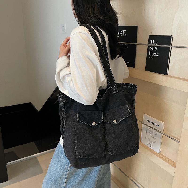 Foreign Style Simple Fashion Trend Casual Personality Large Capacity Tote Bag Summer New 2025 Women Shoulder Bag