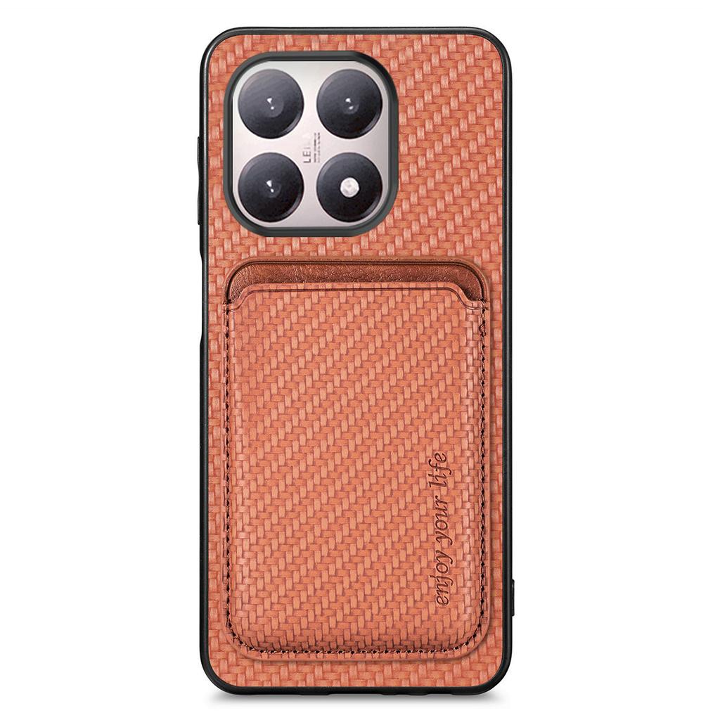 Для Xiaomi 15T Магнитный чехол Съемный держатель для карт Задняя крышка телефона