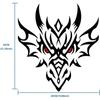 Car Decals, Self-Adhesive Vinyl Graphics Decals Car Hood Sticker Universal Scratch Hidden Car Stickers for Car Decoration (Dragon Head)