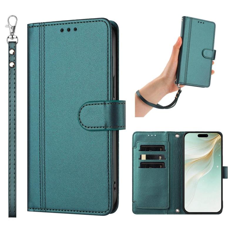 Чехол-книжка из ПУ кожи для Samsung Galaxy S6 S7 Edge S8 S9 Plus S10 S20 FE S21 S22 Ultra Держатель 9 слотов для карт Кошелек