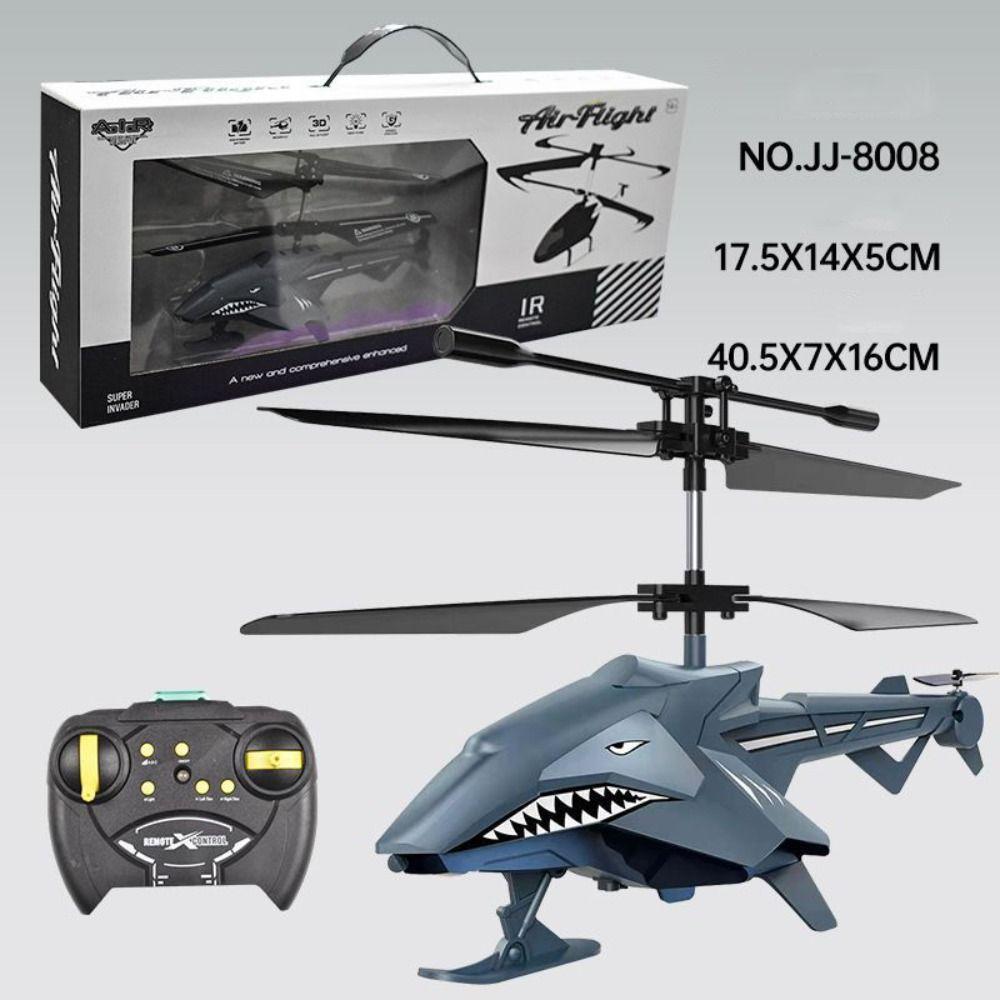 RC Helicopter 2.5CH Anti-Jamming System One Key Take Off Fall Resistance Remote Control Airplane Toys