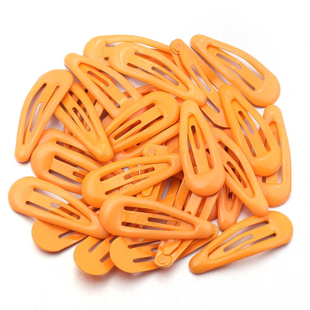 30pcs/lot Colorful Water Drop Shaped Hairclips Simple Mini Snap BB Hairpins Barrettes For DIY Girls Hair Clip Headwear Accessory