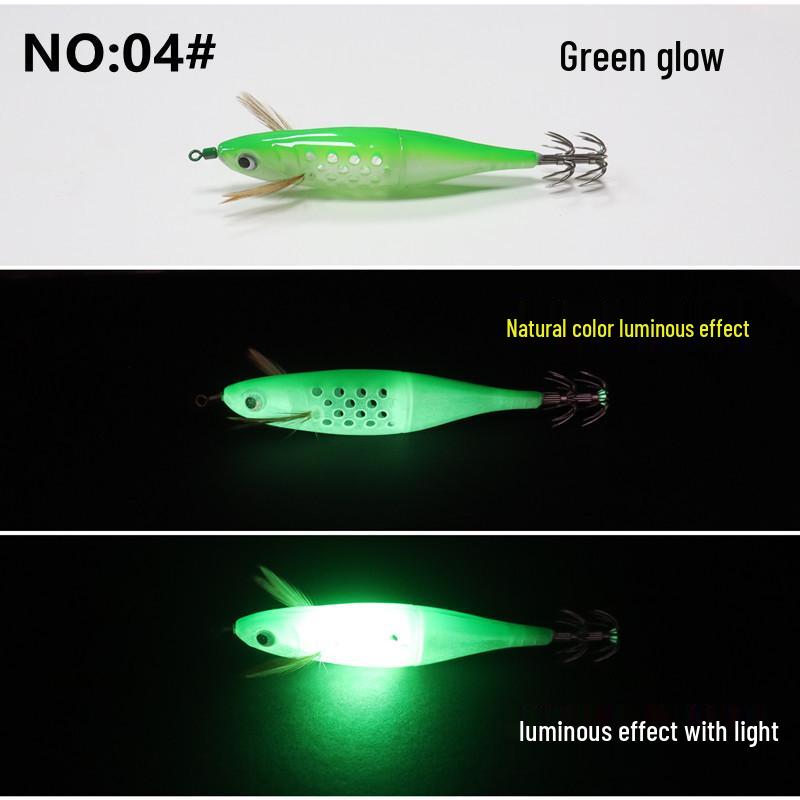 Деревянная клетка-приманка для креветок для рыбалки: Кальмар, Осьминог и Каракатица, 10 г