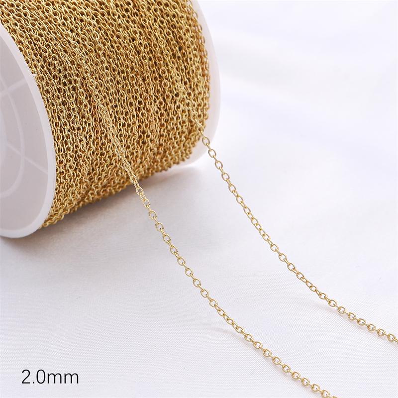 1 метр медной цепи хвост цепи для DIY ожерелья браслета серег ювелирных изделий ремесленных аксессуаров