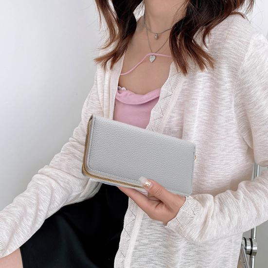 Женский кошелек на молнии, большой емкости, длинный, клатч для кредитных карт и наличных