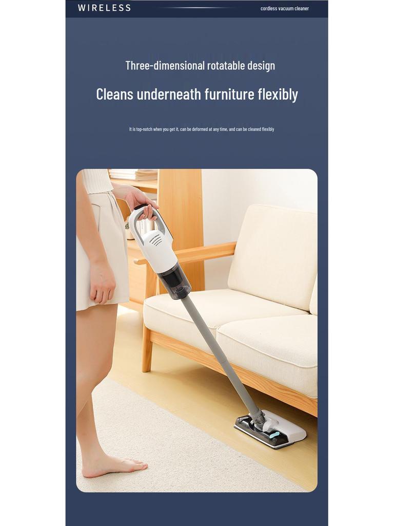 Мощный ручной пылесос и швабра-комбо для дома и автомобиля