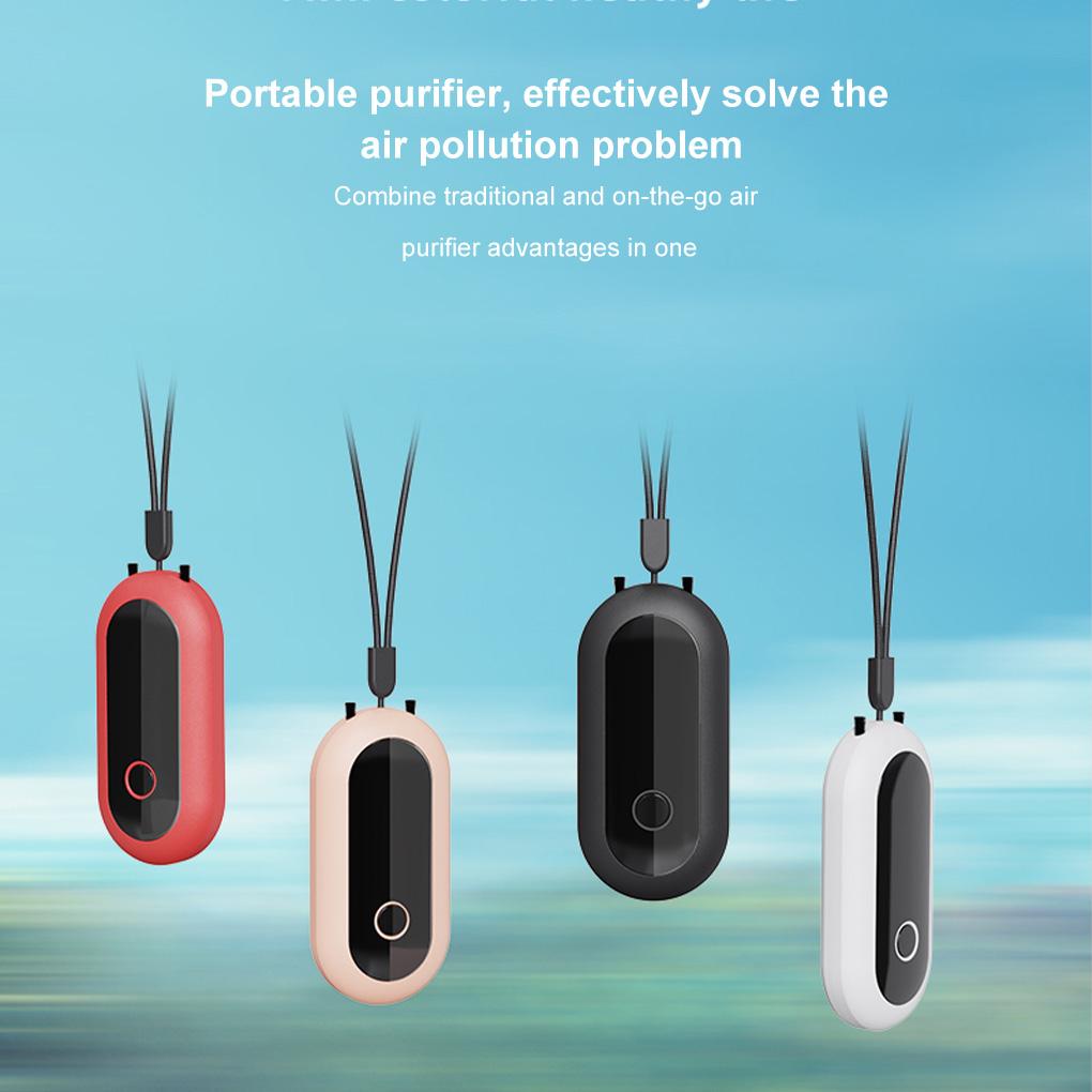 Освежитель воздуха, носимый электронный ионизатор, перезаряжаемый, шейный, 1200 Вт/см³, малошумный генератор отрицательных ионов, внутренний смог для автомобиля
