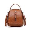 Vintage Soft Leather Shoulder Bags for Women Large Capacity Female Handbag Double Compartment Crossbody Bags Lady Small Tote