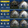 Solar Lights Outdoor 346 LED Motion Sensor Wall light , 360° Wide Angle Waterproof Security LED Flood Light for Porch Garden