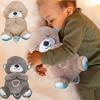 Baby Plush Soothing Toys Breathing Bear Kids Sleeping Appease Companion Sound and Light Stuffed Animals Otter Doll Birthday Gift