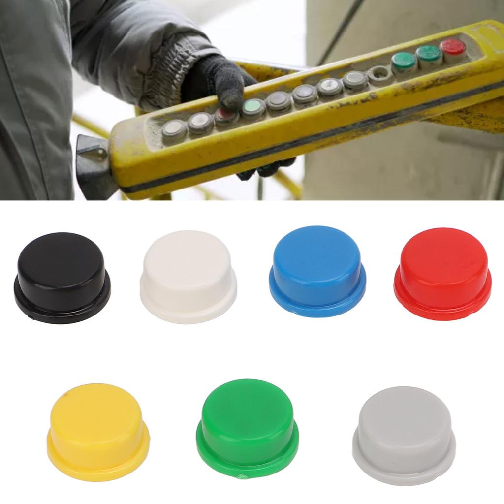 350Pcs Push Button Switch Caps Industrial Momentary Tactical Control 7 Color for Breadboard A24