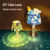 Handmade Mosaic Table Lamp DIY Kit - Perfect for Mother's Day, Postpartum Centers, and Team Building Activities