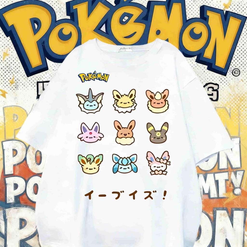 2026 Pokémon Anime T Shirt Man Women Summer Y2k Cotton Short Sleeve Tee Oversized Casual Parent-child Top Fashion Men's Cloth...