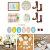 Easter Tiered Tray Decoration Carrot Patch Bunny Egg Ornaments Crafts Centerpiece Signs