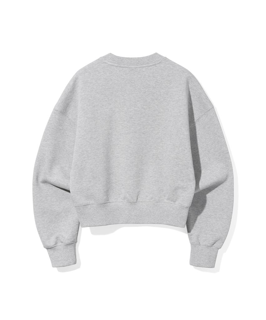 UCLA Women'S Teddy Bear Semi-Crop Sweatshirt [L-M-Grey] (Ub2Lt50)