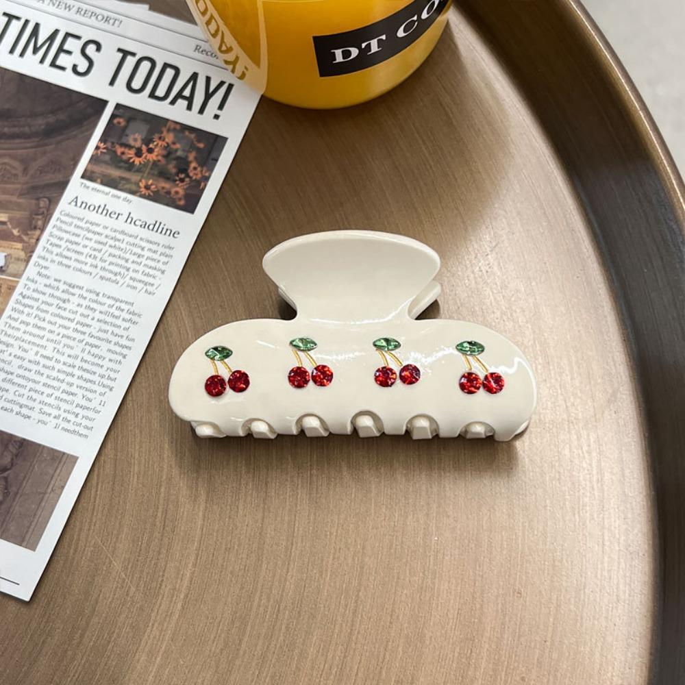 Сладкая вишня сверкающий бриллиант зажим зажим высококачественные украшения для волос модная заколка для хвоста акула зажим для волос когти