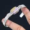 Easter Sale Purpurite Stone 925 Sterling Silver Wedding Sister Engagement Bangle