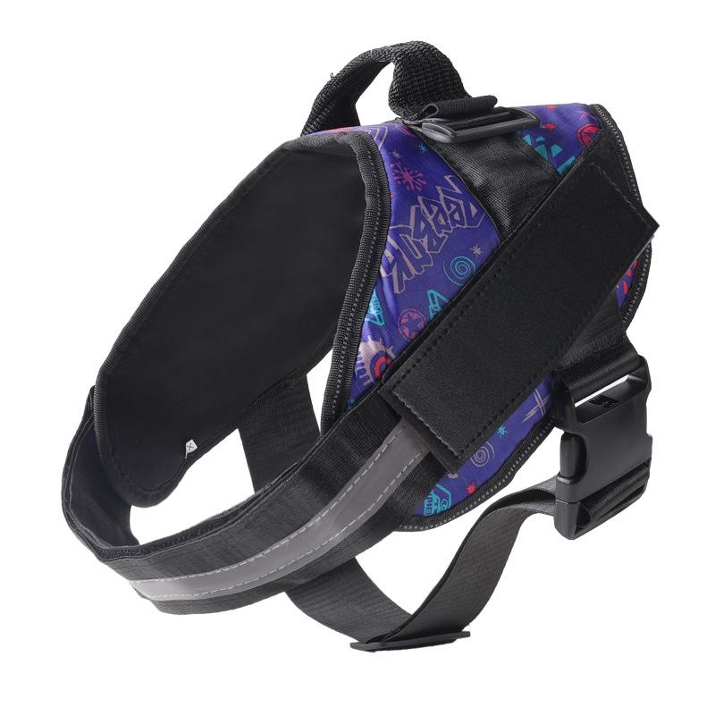 Взрывозащищенный поводок для собаки, товары для питомцев, нагрудный ремень для питомца, жилет для средней и крупной собаки, поводок для выгула собаки в стиле жилета