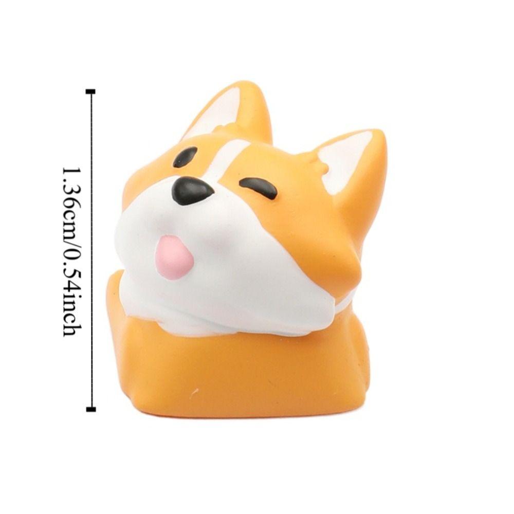 Universal Cartoon Corgi Keycaps Animal Little Key Crogi Butt Keyboard Cap Cute 3D Mechanical Keyboard Keycap Cherry MX