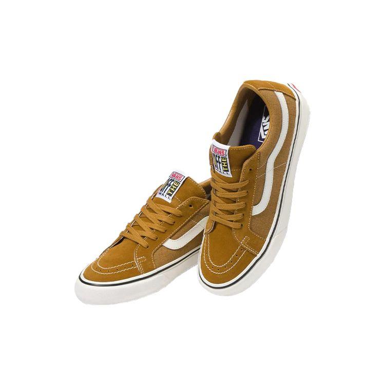 Vans Sk8-Low Reissue SF Salt Wash - Golden Brown Unisex Sneakers Marshmallow VN0A4UWIA0T