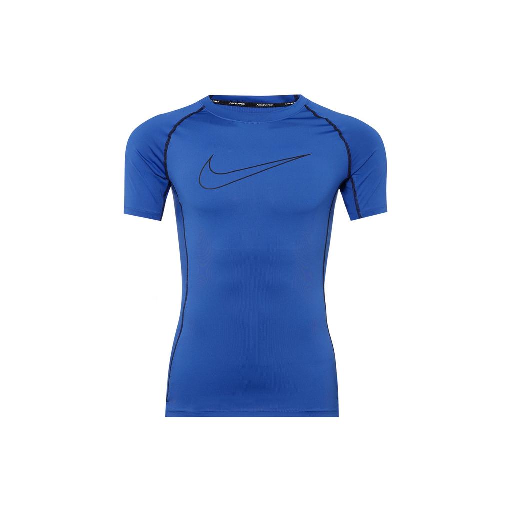 Nike Футболка для фитнеса с коротким рукавом и принтом логотипа, мужская, темно-синяя DD1993-480