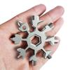 18-in-1 Stainless Snowflake Wrench Multi-Tool Popular Portable Steel Creative Outdoor Bicycle Repair Tool Open a Bottle