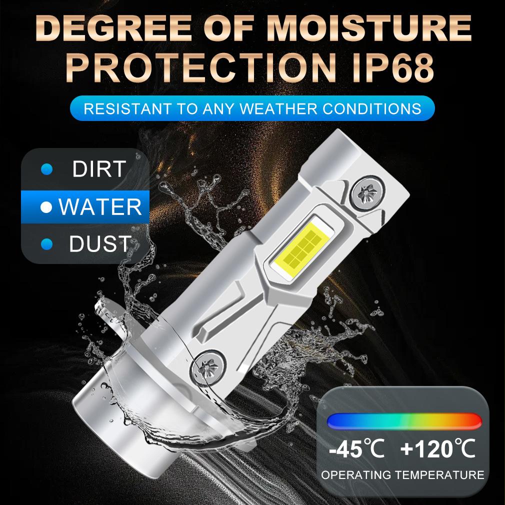 2 шт. 18000 лм H3 светодиодные лампы для фар Мини H3 светодиодные противотуманные фары для автомобиля Фара без вентилятора ДХО Лампа Автомобильные дневные ходовые огни 12 В 6500 К Белый