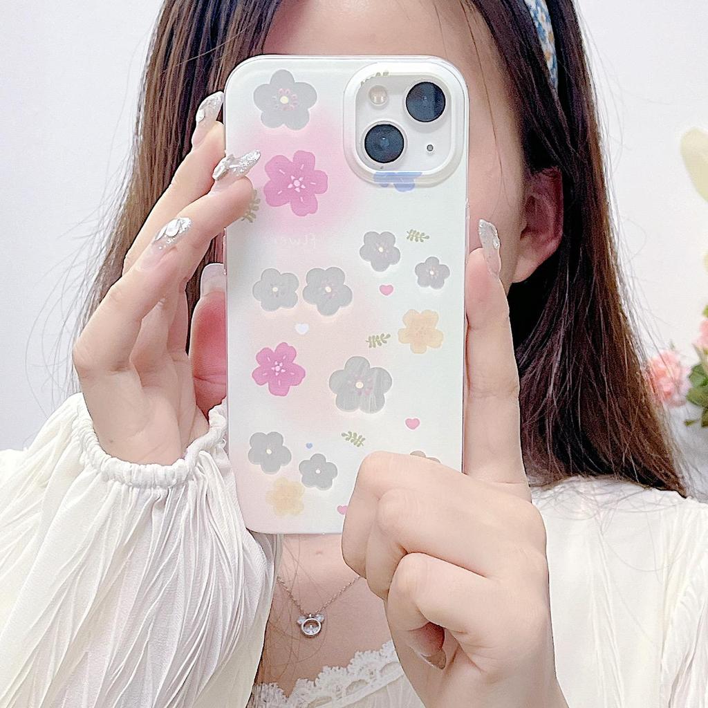 Силиконовый чехол Laser Flower Tulip для Xiaomi Redmi Note 12 11 Samsung A54 A24 A14 Oppo A78 A58 A38 Infinix Note 30 Funda Painted Cover Soft TPU Bumper