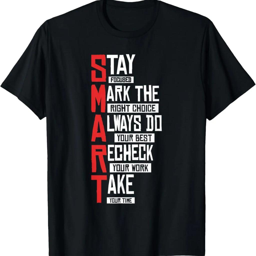 Test Day Teacher- SMART Design Testing Day Exam T-Shirt,100% cotton
